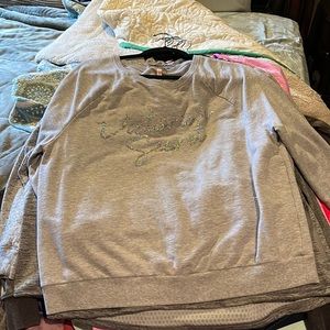 Victoria’s Secret glitter night sweatshirt in EUC
